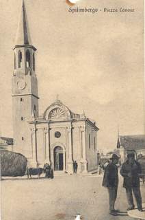 Spilimbergo, piazza Cavour fieno 1914